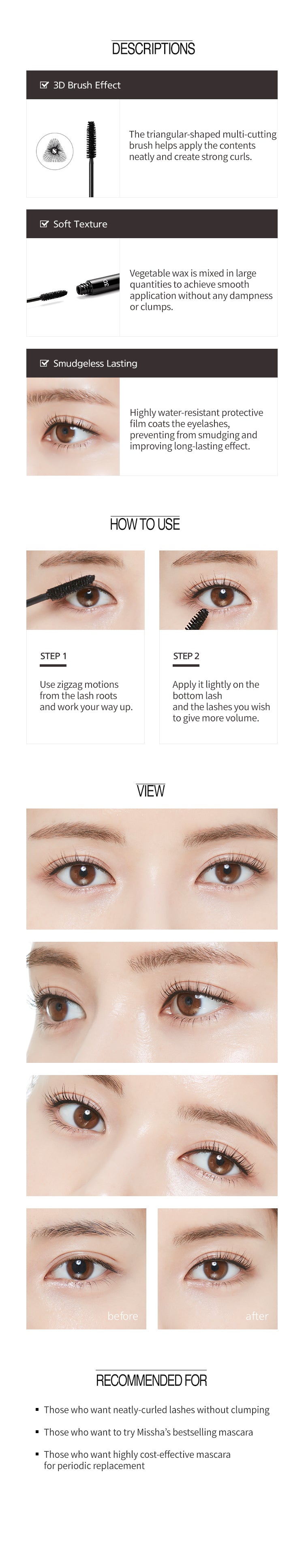 MISSHA 3D MASCARA
