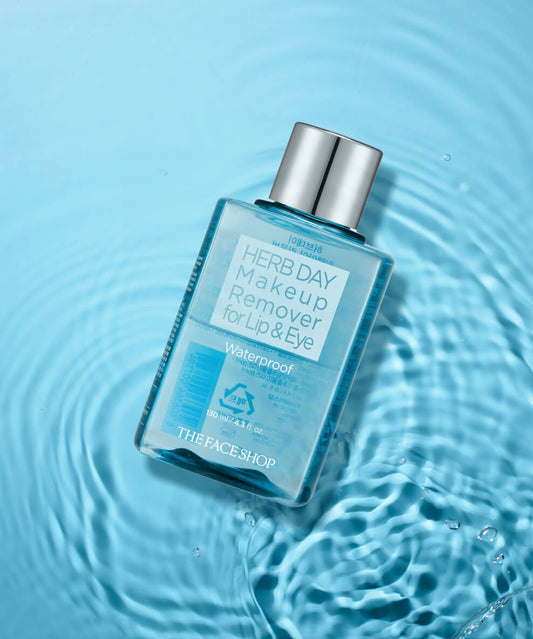 Desmaquillante "The Face Shop Herb Day Lip and Eye Makeup Remover Waterproof"