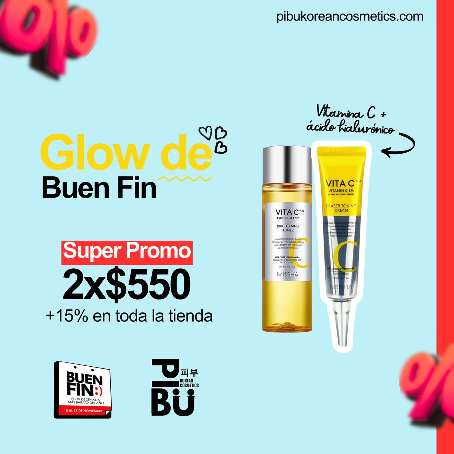 MISSHA Vita C Plus Brightening & Eraser Kit – Luminosidad y Antimanchas