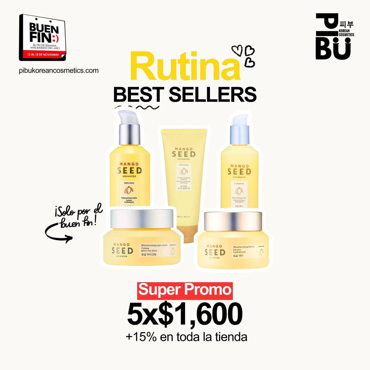 Rutina Hidratación profunda - Semilla de mango