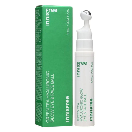 Innisfree - Roll On Hidratante de Ojos Green Tea Hyaluronic Glow Eye & Face Ball