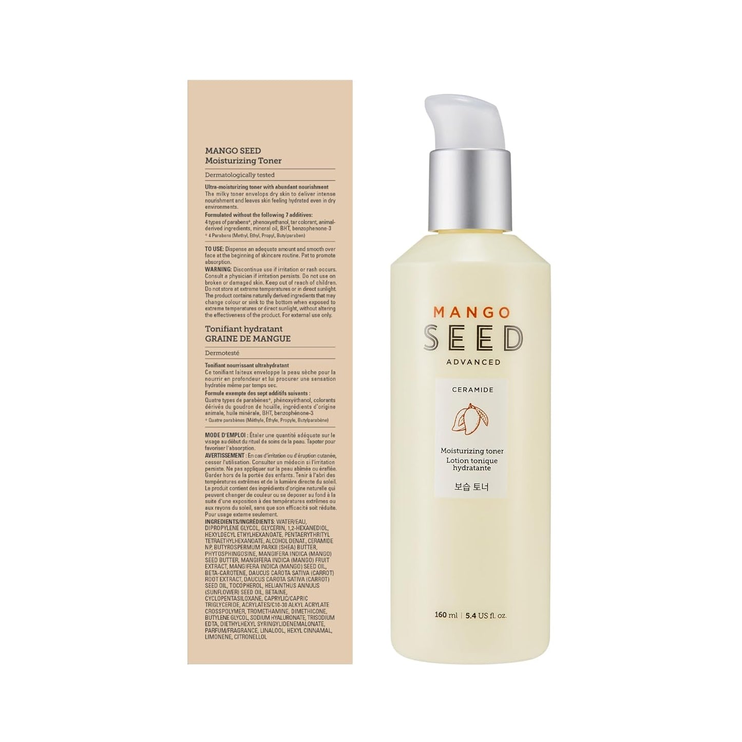 The Face Shop Toner hidratante de semillas de mango