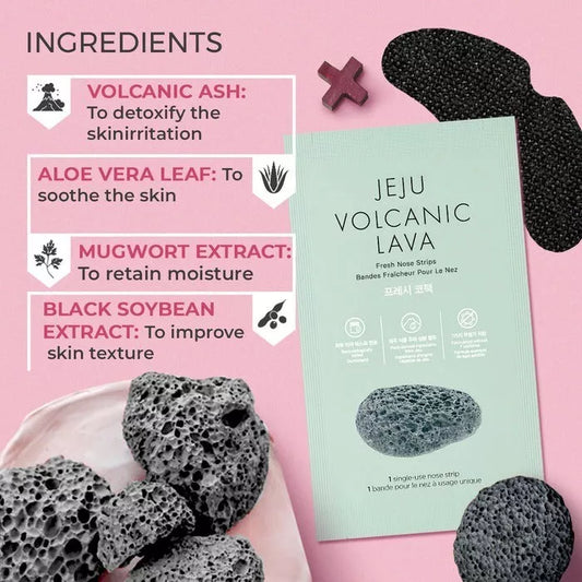 JEJU Volcanic lava fresh nose strips