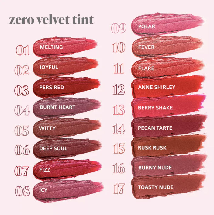 Zero velvet tint" - Labial "ROM&ND