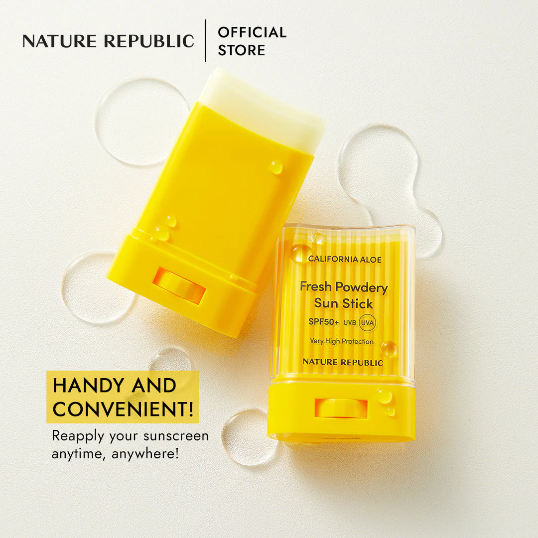 NATURE REPUBLIC Sunscreen Stick with Aloe Vera – SPF 50+ PA+ Matte Finish