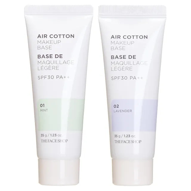 Base de maquillaje "The Face Shop Air Cotton Makeup Base"