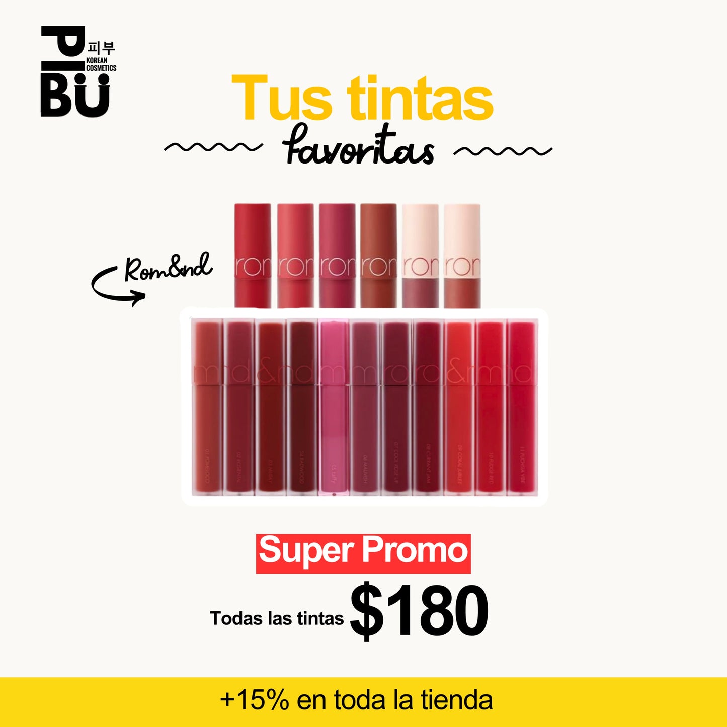 tus tintas de Rom&nd