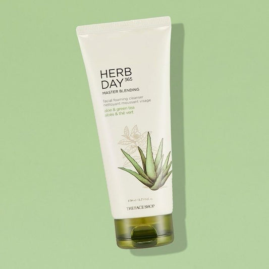 Espuma limpiadora "THE FACE SHOP - Aloe & Green Tea"
